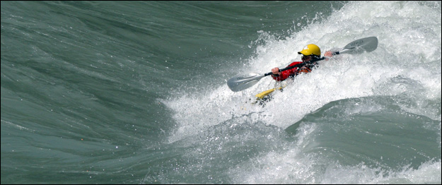 Wildwasser Kajak