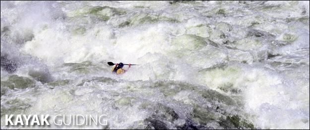 Kayak guiding on the Zambezi